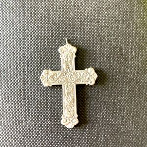 Silver Tone Cross Pendant